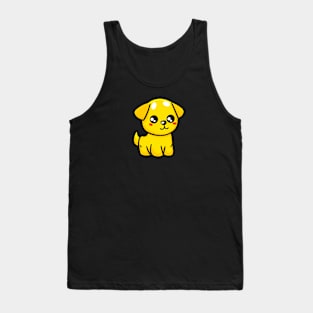 Kawaii Cute Yellow Puppy Tank Top